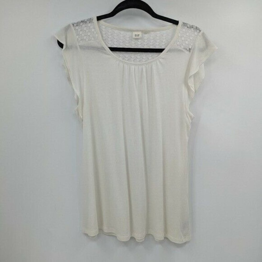 GAP Lace Detail Sleeveless Tank Top Tee